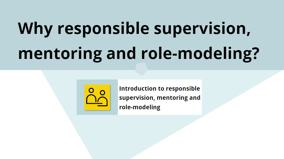 Introduction to Responsible Mentoring and Role-modeling