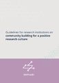 Guidelines for research institutions on community building for a positive research culture.jpg